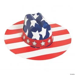 Kids’ Patriotic Cowboy Hats - 12 Pc.