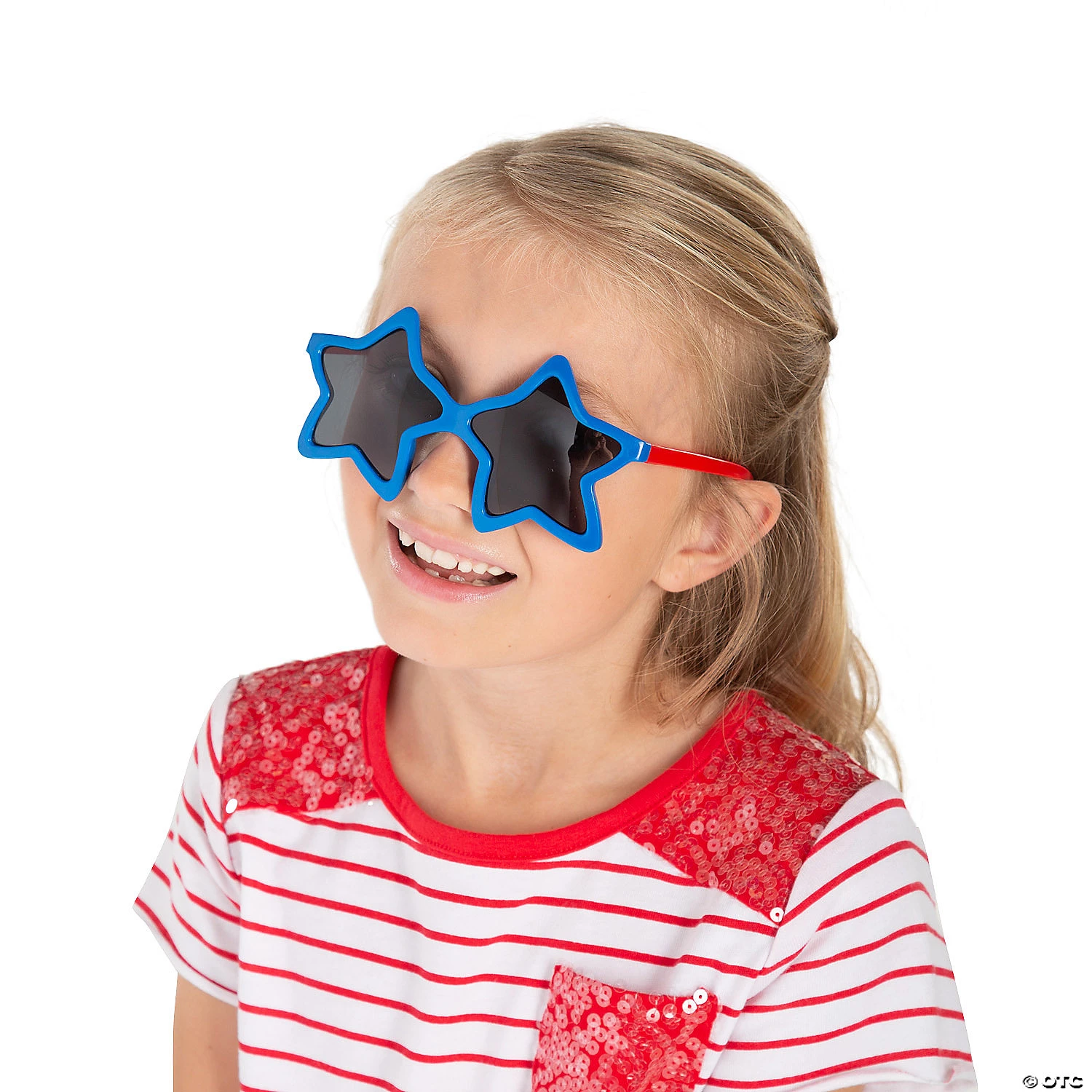 Kids’ Star-Shaped Patriotic Sunglasses - 12 Pc. 2 Kids’ Star-Shaped Patriotic Sunglasses - 12 Pc. - Image 2