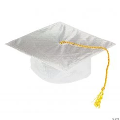 Kids' Elementary School Graduation Mortarboard Hat -Apparel & Accessories Sales kids white shiny elementary school graduation mortarboard hat38 609 p