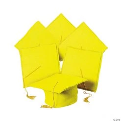 Kids' Felt Elementary School Graduation Mortarboard Hats - 12 Pc.