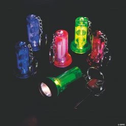 Large Beam Flashlight Keychains - 12 Pc.