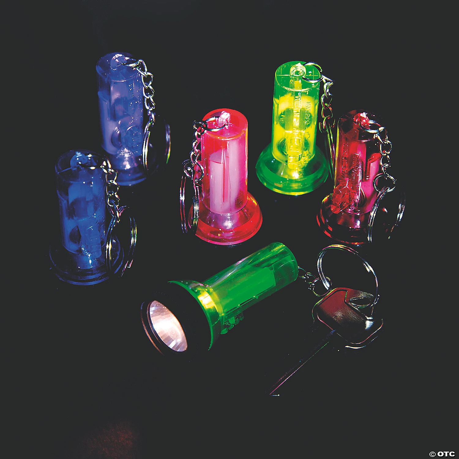 Large Beam Flashlight Keychains - 12 Pc. 1 Large Beam Flashlight Keychains - 12 Pc.