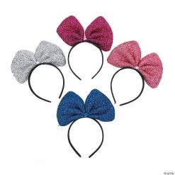 Large Bow Headbands - 12 Pc.