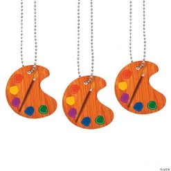 Little Artist Dog Tag Necklaces - 12 Pc.