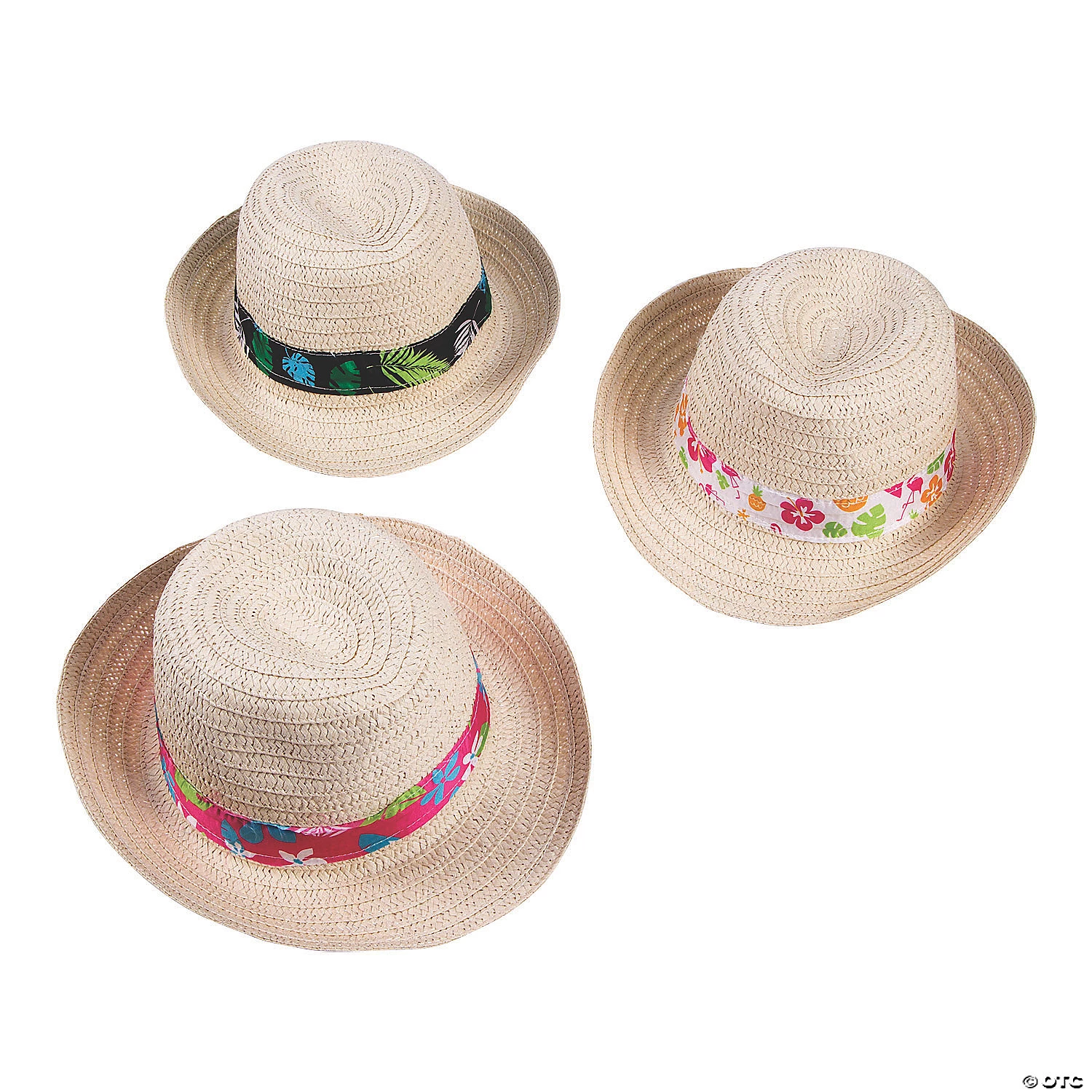 Luau Fedora Hats - 6 Pc. 1 Luau Fedora Hats - 6 Pc.