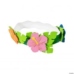 Luau Flower Crown Craft Kit – Makes 12