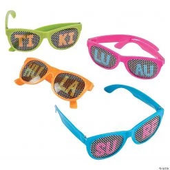 Luau Pinhole Glasses - 12 Pc.