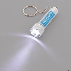 Man of God Flashlight Keychains with Card for 12 -Apparel & Accessories Sales man of god flashlight keychains with card for 1214105222 a01