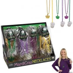 Mardi Gras Beaded Necklaces & Shot Glass Necklaces