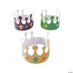 Mardi Gras Crowns - 12 Pc.