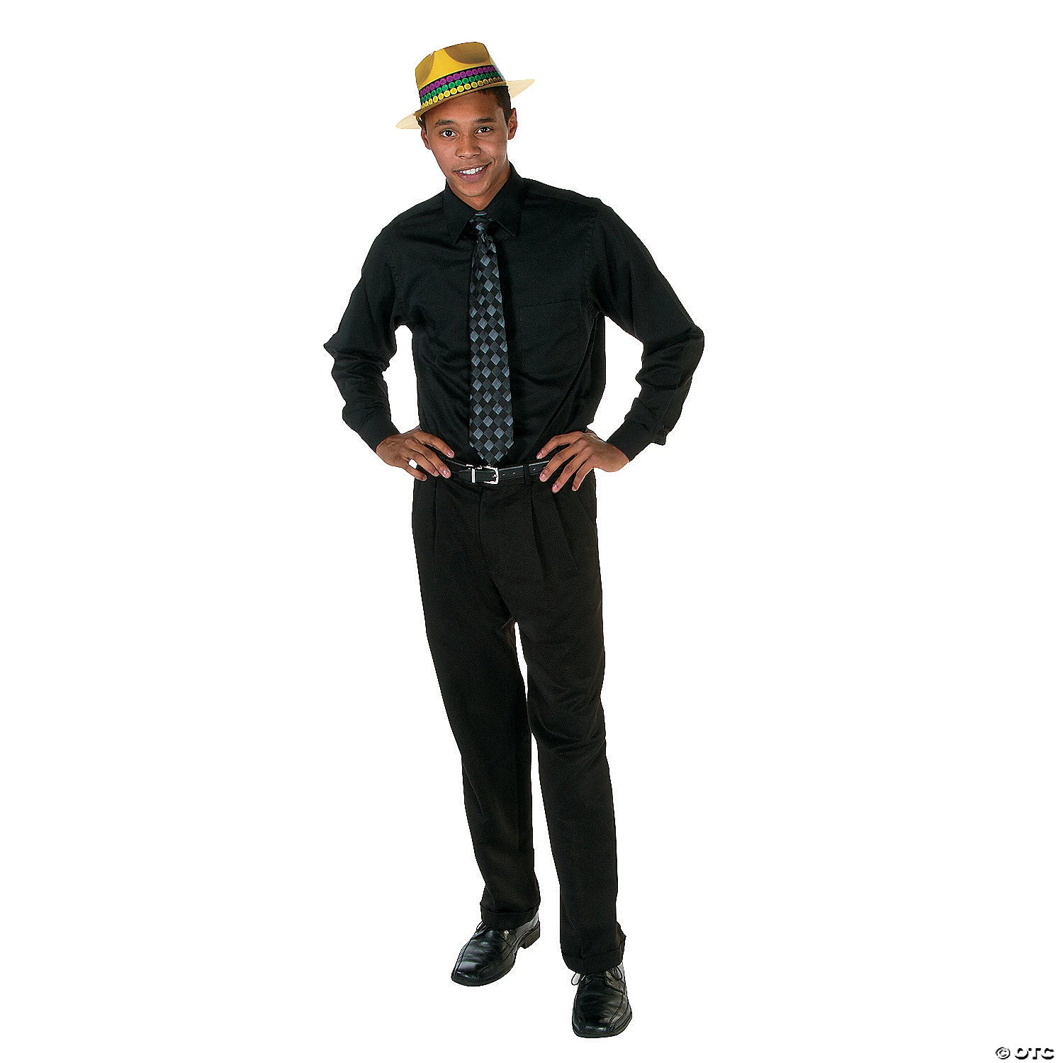 Mardi Gras Fedora Hats - 12 Pc. 2 Mardi Gras Fedora Hats - 12 Pc. - Image 2