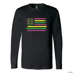Mardi Gras Flag Adult’s T-Shirt