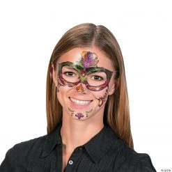Mardi Gras Full Face Temporary Tattoo - 12 Pc. -Apparel & Accessories Sales mardi gras full face temporary tattoo 12 pc 13633830 a01