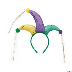 Mardi Gras Jester Headbands - 6 Pc.
