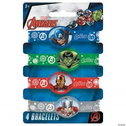Marvel Comics The Avengers™ Rubber Bracelets - 4 Pc.