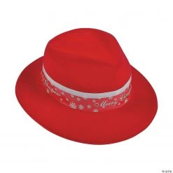 Merry Christmas Fedoras - 12 Pc.
