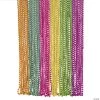 Metallic Neon Bead Necklace Assortment - 48 Pc.