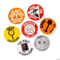 Mini Dig VBS Buttons - 48 Pc.