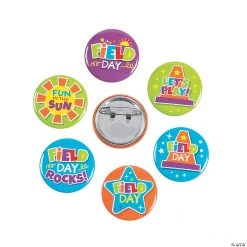 Mini Field Day Buttons