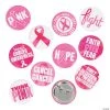 Mini Pink Ribbon Button Assortment - 200 Pc.