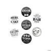 Mini Wedding Button Assortment - 48 Pc.