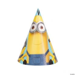 Minions™ Cone Party Hats- 8 Pc.