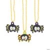 Molded Spider Beaded Necklaces