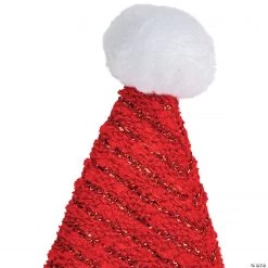 Northlight 17" Red and White Striped Santa Hat With Pom Pom and Cuffed Faux Fur -Apparel & Accessories Sales northlight 17 red and white striped santa hat with pom pom and cuffed faux fur14124007 a02