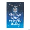 O Holy Night Star Necklaces with Card - 12 Pc.