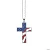 Patriotic Cross Necklaces - 12 Pc.