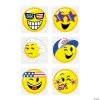 Patriotic Emoji Temporary Tattoos - 72 Pc.