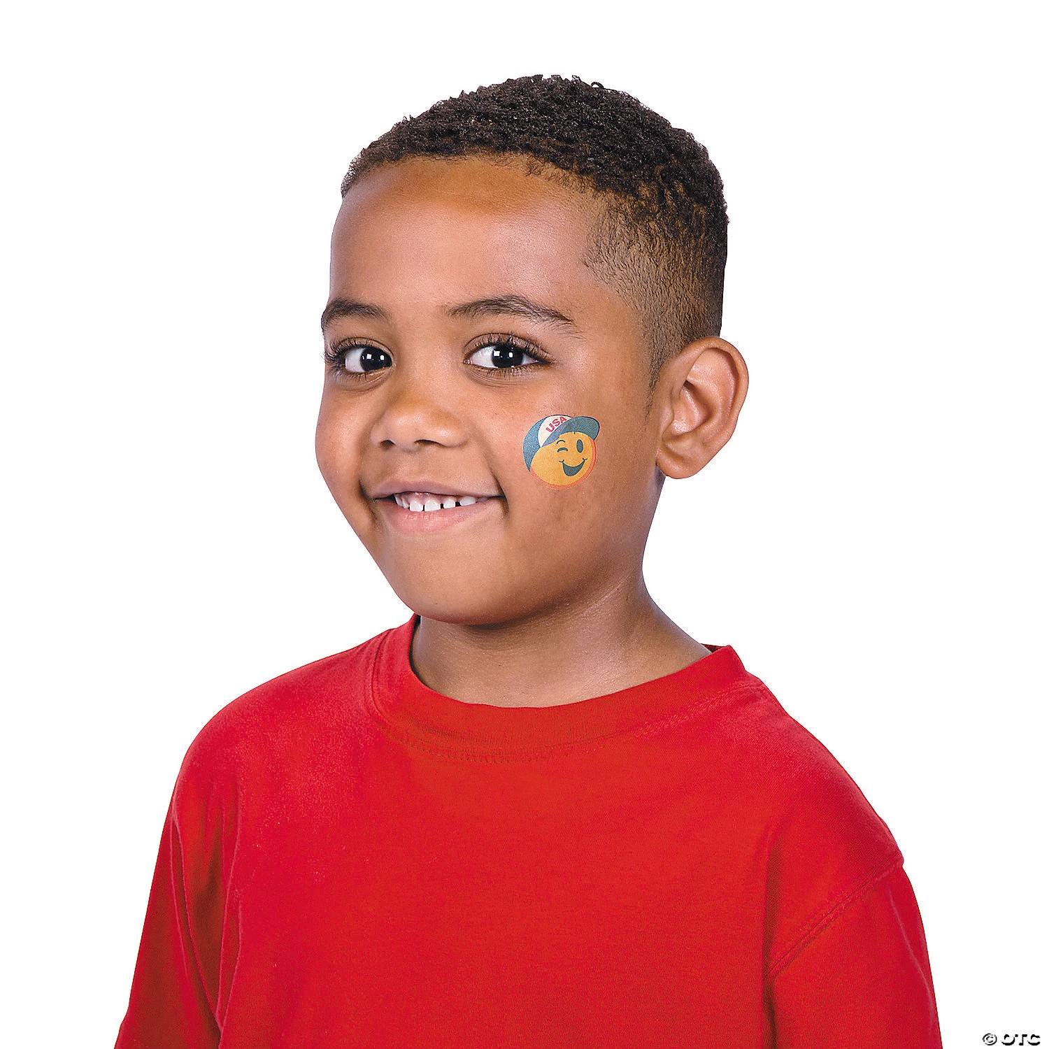 Patriotic Emoji Temporary Tattoos - 72 Pc. 2 Patriotic Emoji Temporary Tattoos - 72 Pc. - Image 2