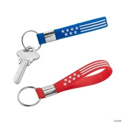Patriotic Keychains - 12 Pc.