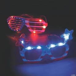 Patriotic Light-Up Glasses - 6 Pc.