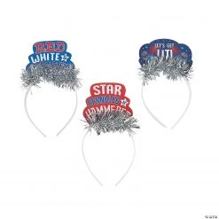 Patriotic Party Headbands - 8 Pc.