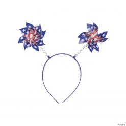 Patriotic Pinwheel Head Boppers - 12 Pc.