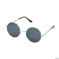 Patriotic Round Sunglasses - 6 Pc.