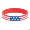 Patriotic Rubber Bracelets - 12 Pc.