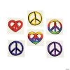 Peace Sign Temporary Tattoos - 72 Pc.