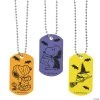 Peanuts® Halloween Dog Tag Necklaces - 12 Pc.