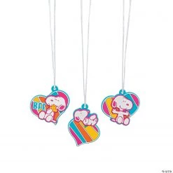 Peanuts® Rainbow Valentine Necklaces