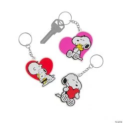 Peanuts® Valentine Keychains - 12 Pc.