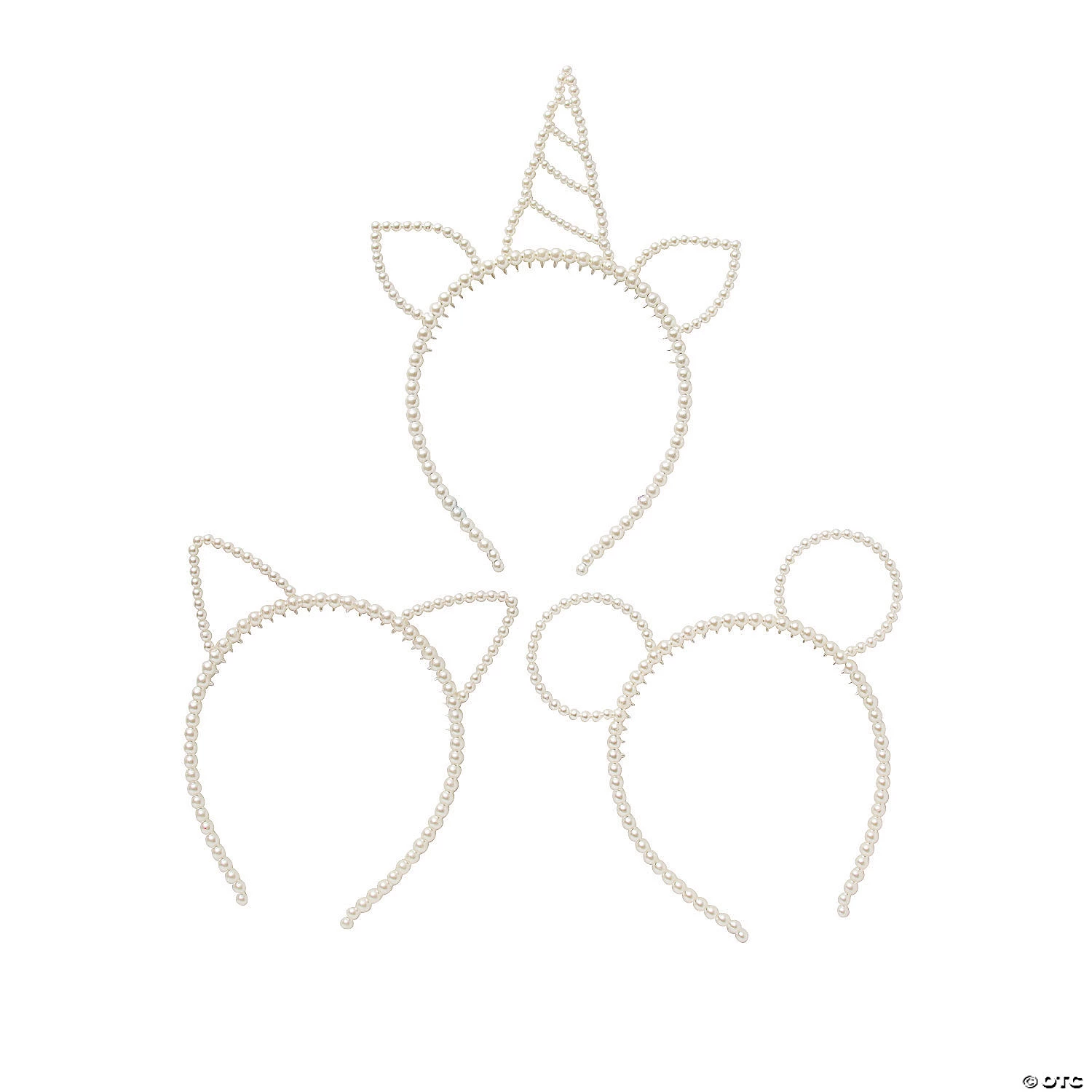 Pearl Headbands - 12 Pc. 1 Pearl Headbands - 12 Pc.