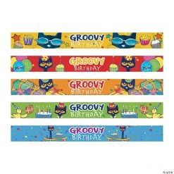 Pete the Cat™ Birthday Slap Bracelets - 10 Pc.