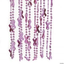 Awareness Ribbon Bead Necklaces - 24 Pc.