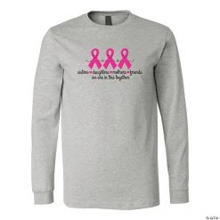 Pink Ribbon In This Together Adult’s T-Shirt
