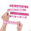 Pink Ribbon Slap Bracelet Assortment - 50 Pc.