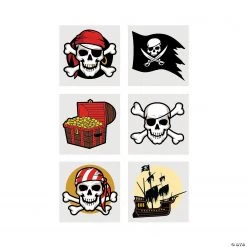 Pirate Temporary Tattoos - 72 Pc.