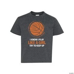 Play Like a Girl Basketball Youth T-Shirt