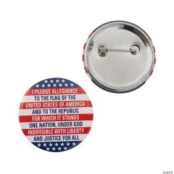 Pledge of Allegiance Buttons - 12 Pc.